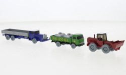 Wiking PMS 241264 - H0 - Fahrzeugset 88, L Pritschen LKW, Radlader